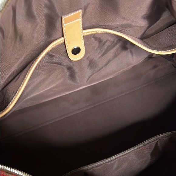 Coach signature Red and Tan Vachetta leather Travel Bag - Picture 5 of 11